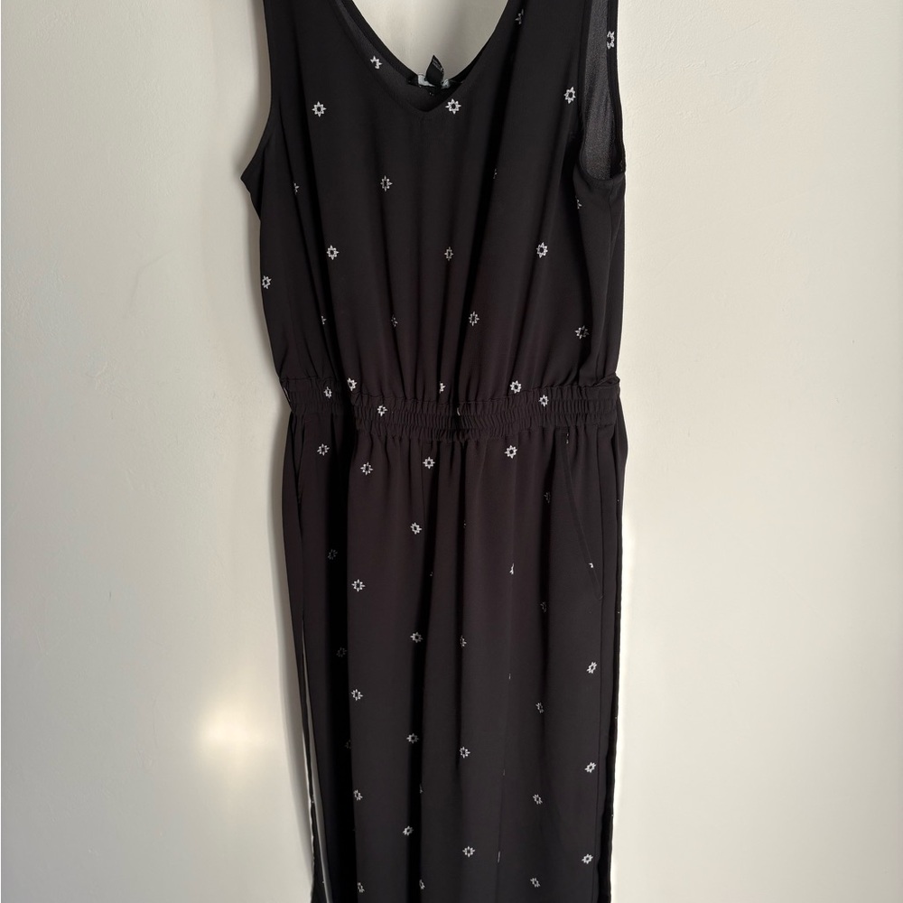 Elegant Black Sleeveless Romper